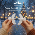 Peace Dove Ornament Set