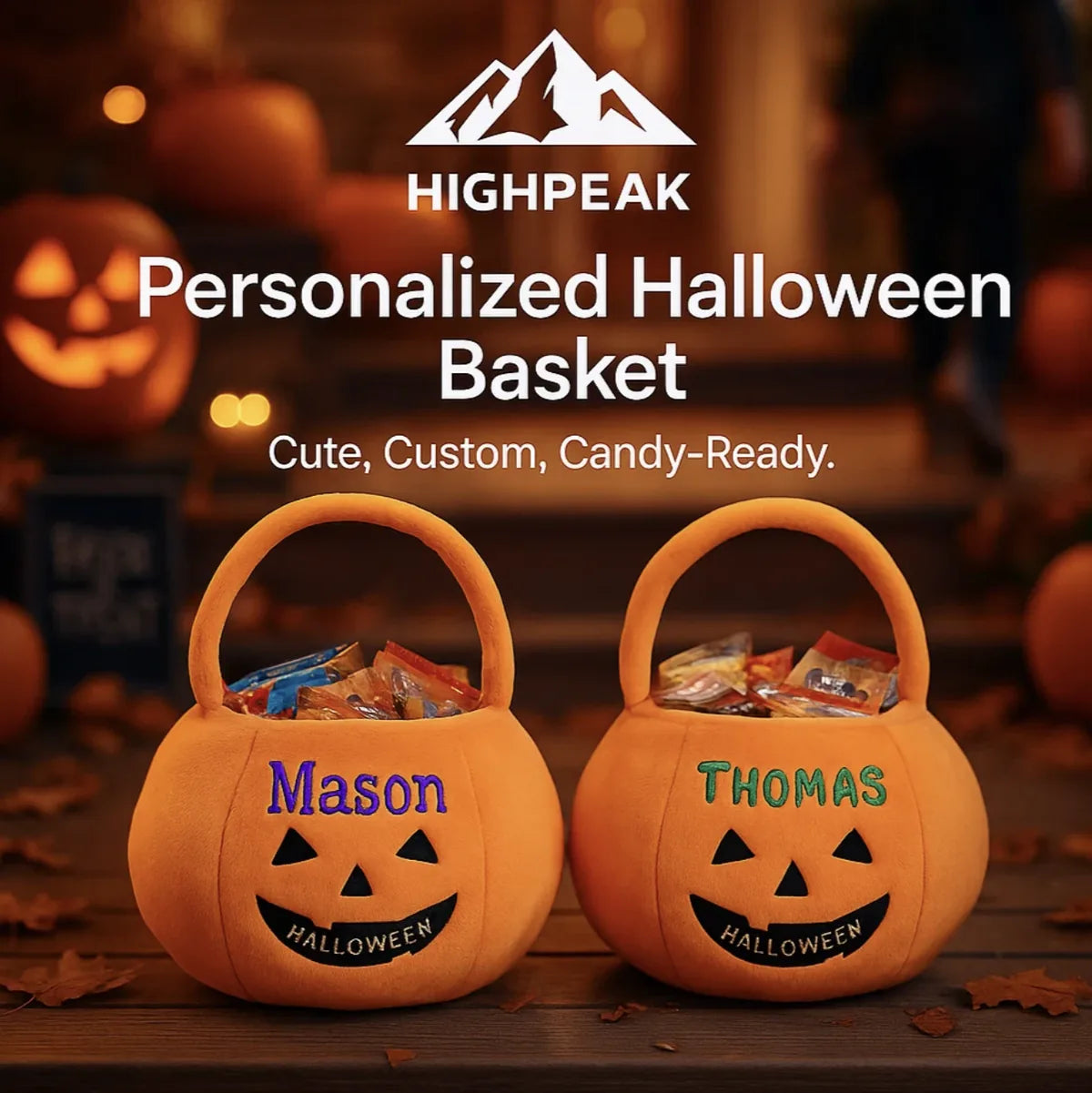 Personalized Halloween Basket