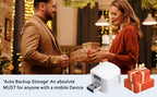 Phone Backup Adapter presented as a practical mobile photo backup gift