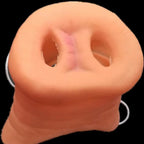 Pig Nose Costume Mask close-up highlighting the two nostril openings and rounded pink snout.