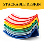 Playing Card Holder stackable design showing the five colors nested together for easy storage