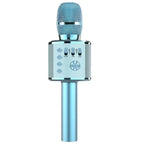 Popstar Karaoke Microphone in the metallic Blue color variant on a white background