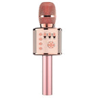 Popstar Karaoke Microphone in the metallic Pink color variant on a white background