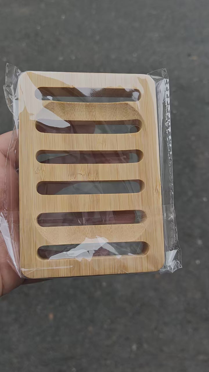 Draining Bamboo Soap Dish