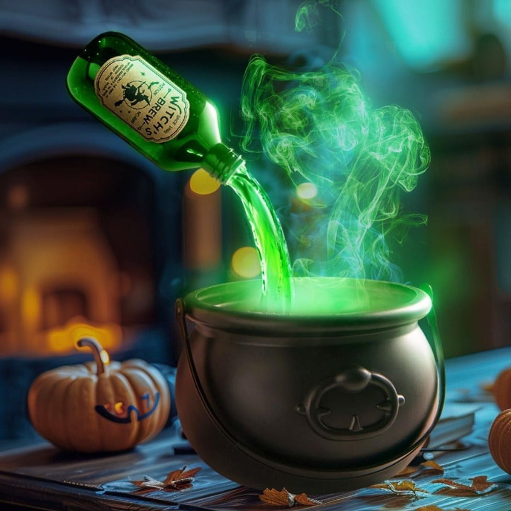 Floating Witch Cauldron Lamp