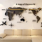 3D Wall World Map