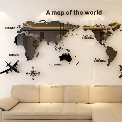 3D Wall World Map