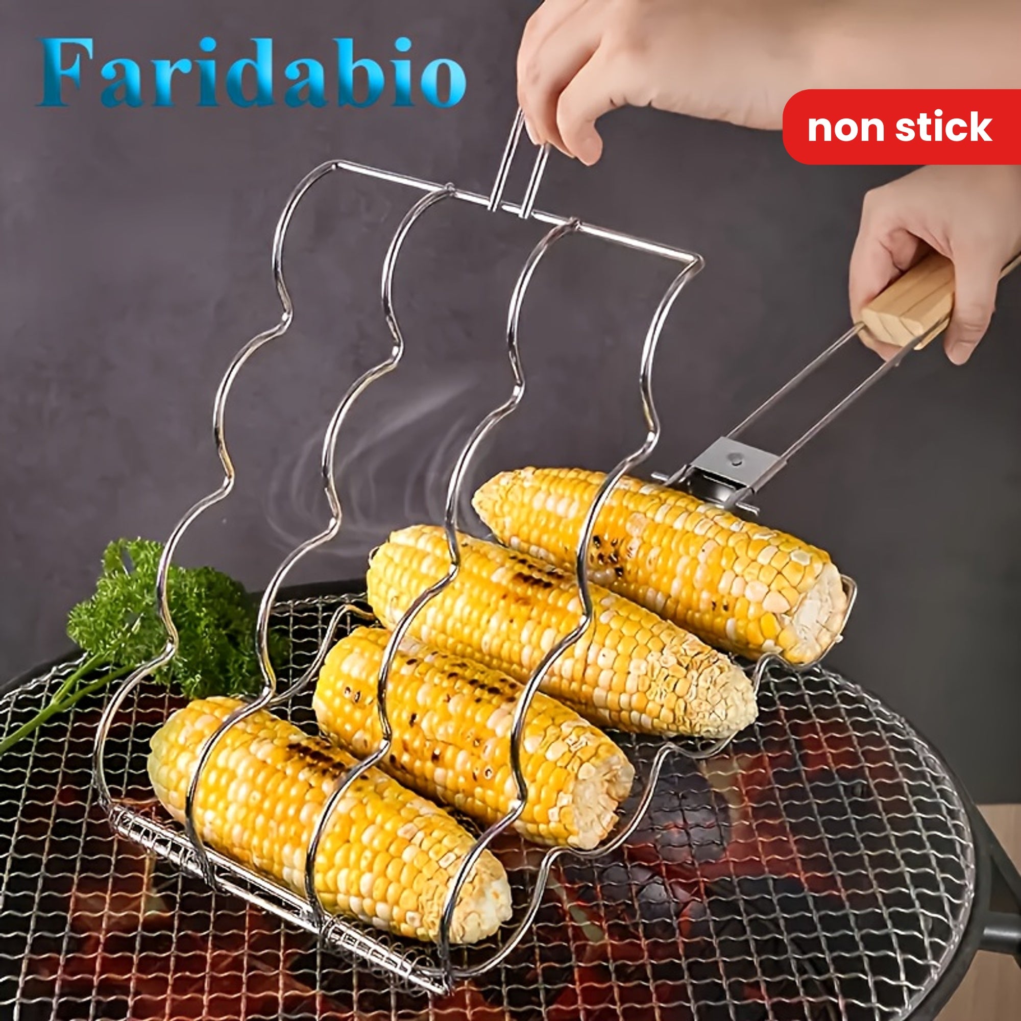 BBQ Grill Basket Rack