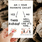 Funny Favorite Child Card