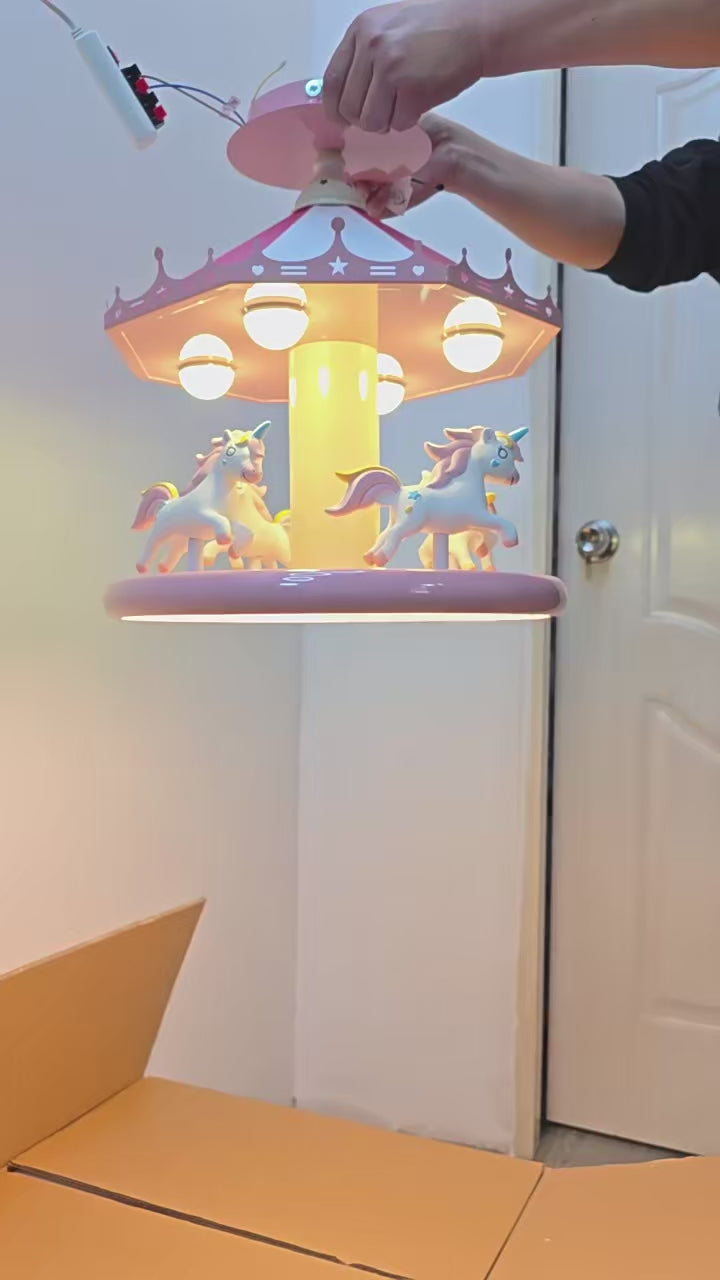 Princess Carousel Ceiling Lamp