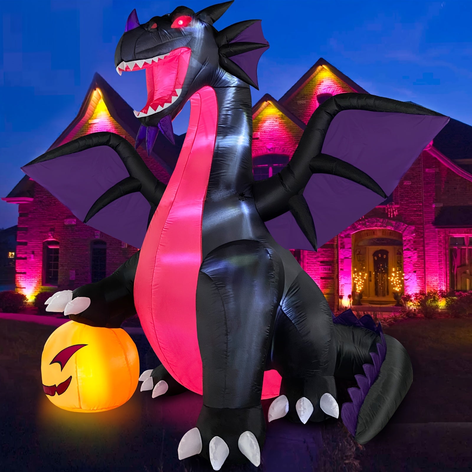Inflatable 9ft Halloween Dragon