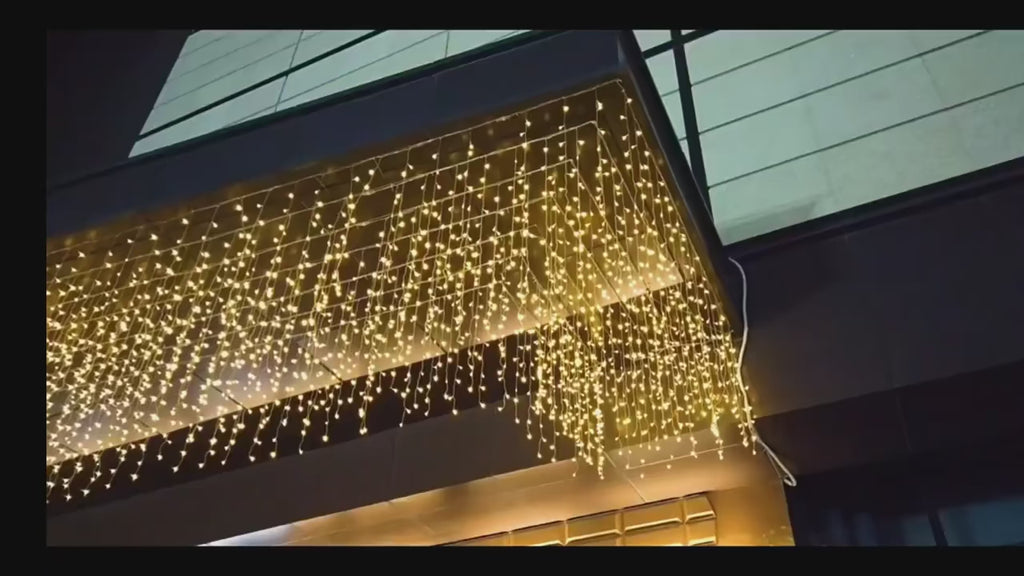 Icicle House Christmas Lights