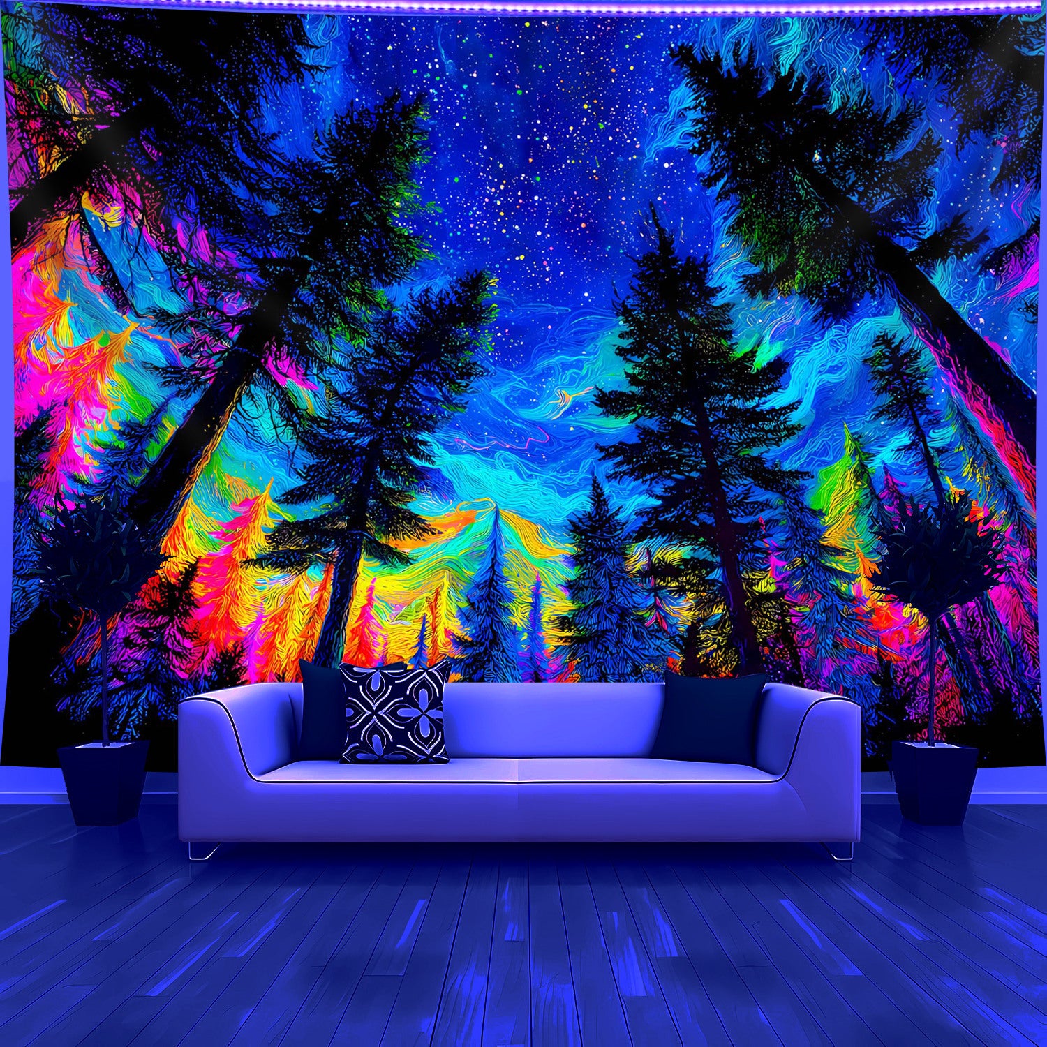 Glow Forest Tapestry