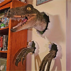 3D Raptor Dinosaur Wall Art Set