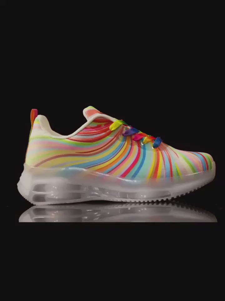 Rainbow Stripe Sneakers