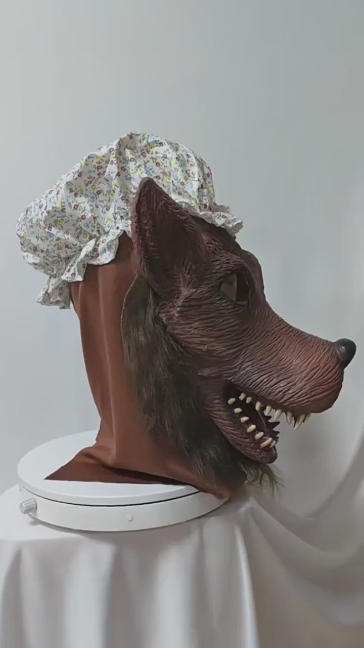 Granny Wolf Costume Mask