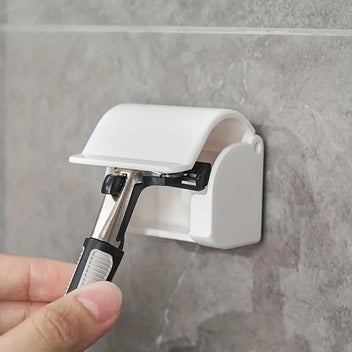 HighPeak Razor Holder – Wall Mounted Shower Razor Organizer with Cover