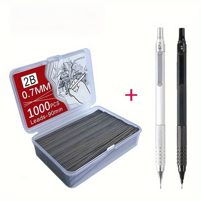 Mechanical Pencil Set 2 Pens  1000 Leads