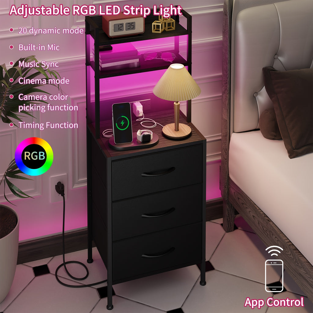 LED Charging Nightstand