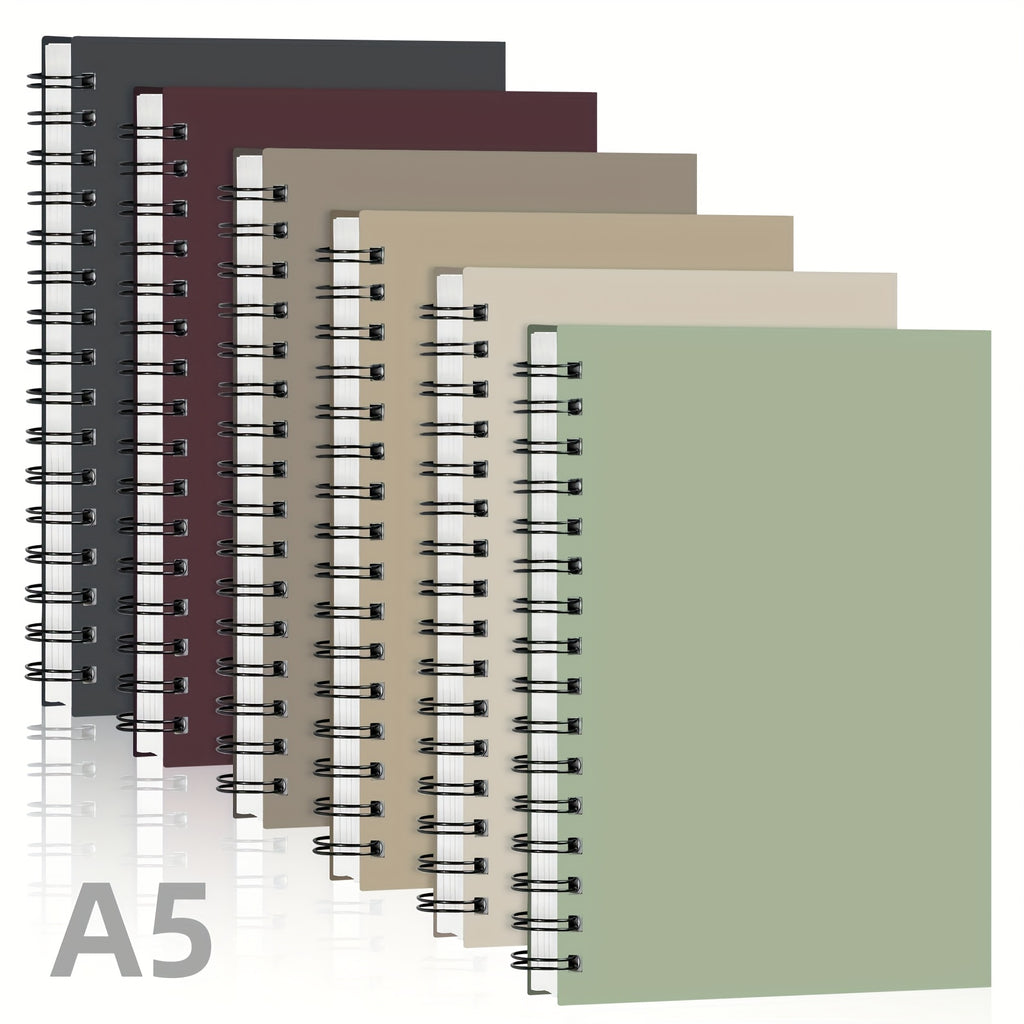 Hardcover Spiral Notebooks 6Pack