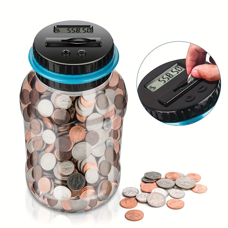 Digital Coin Counter Jar