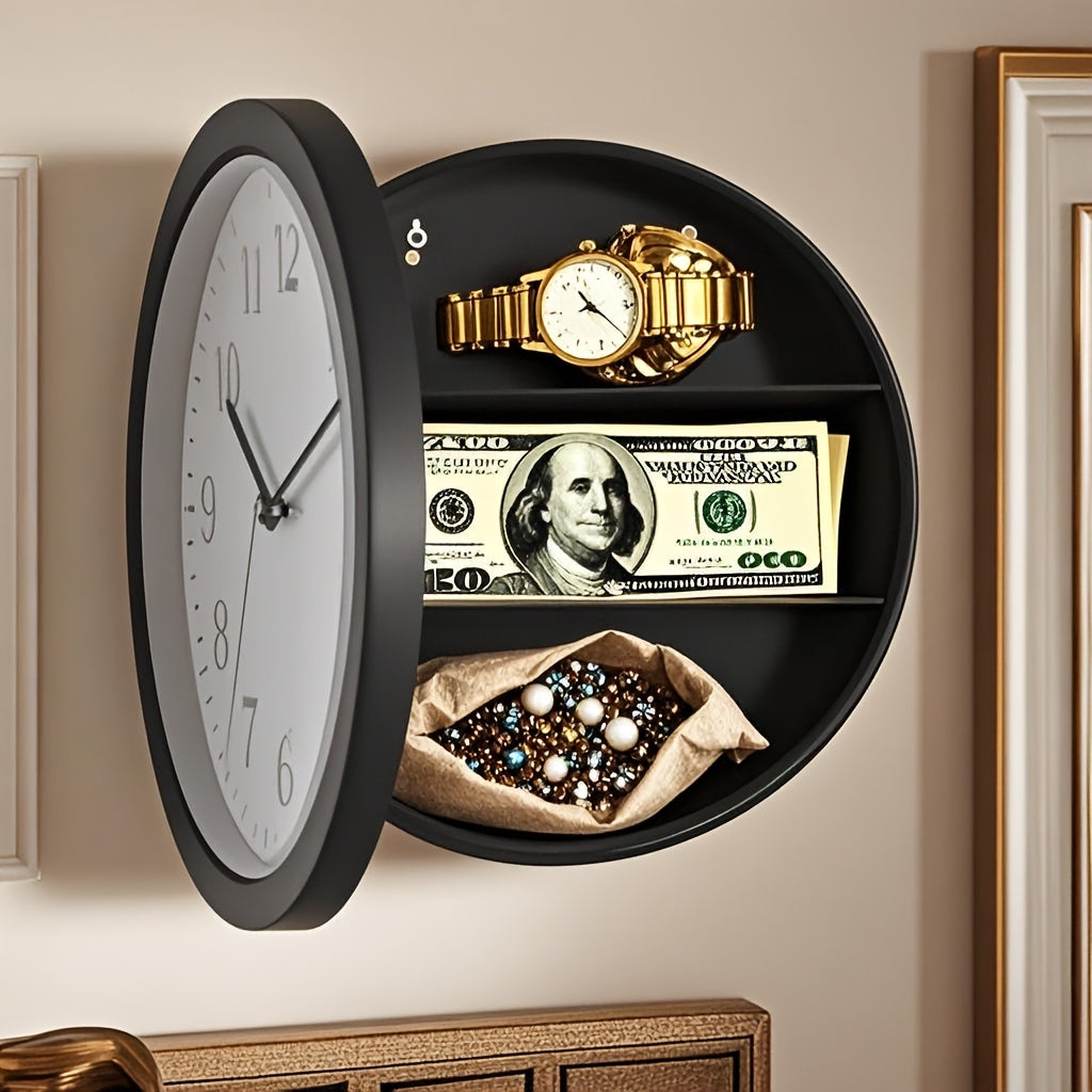 Wall Clock w Hidden Safe