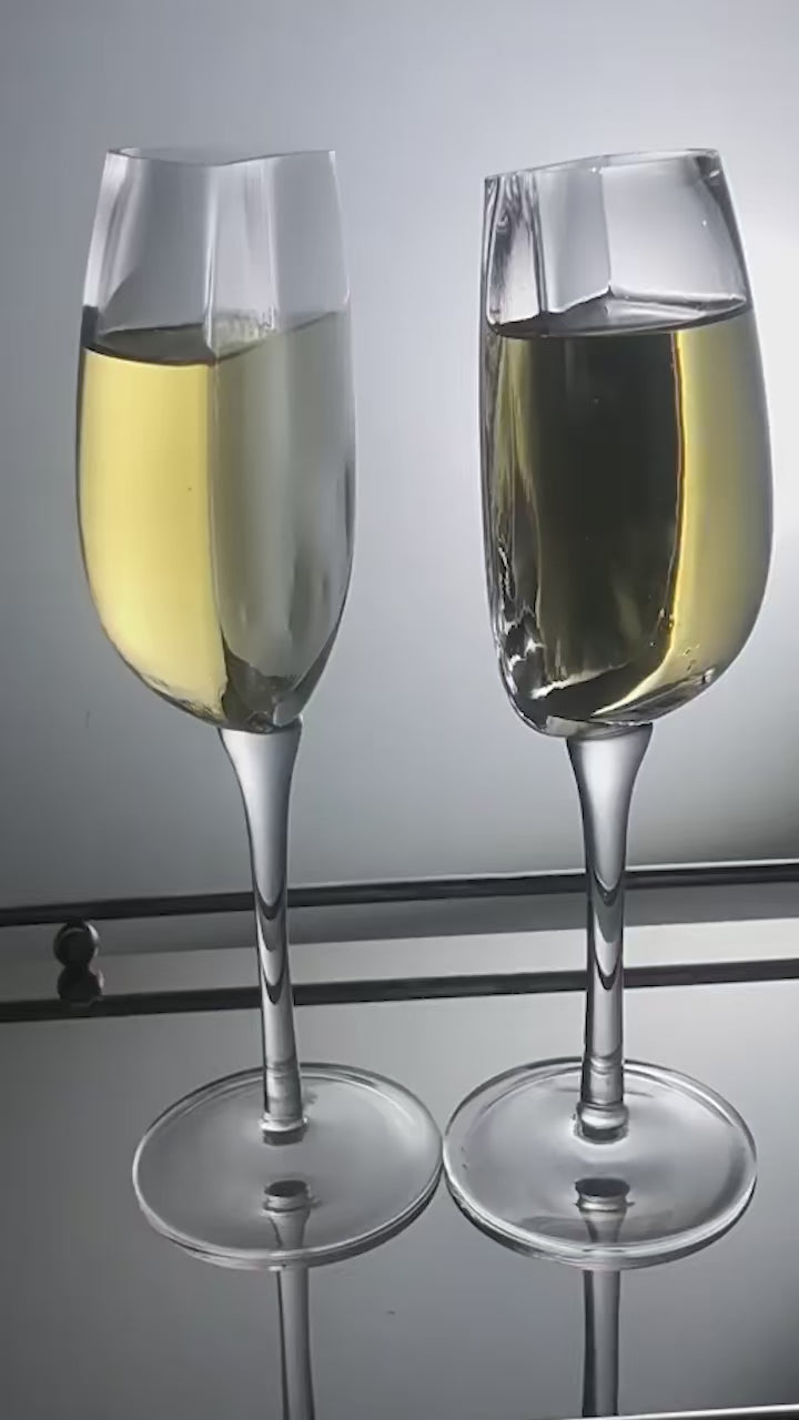 Half Cut Wine Glass