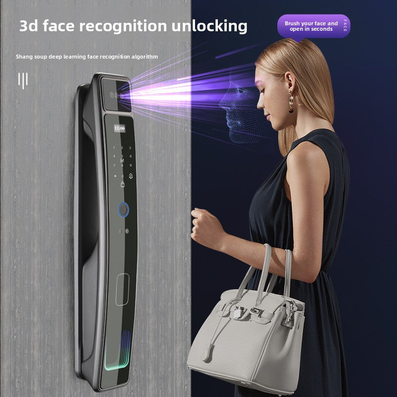 Smart Door Lock with 3D Face  Fingerprint Unlock