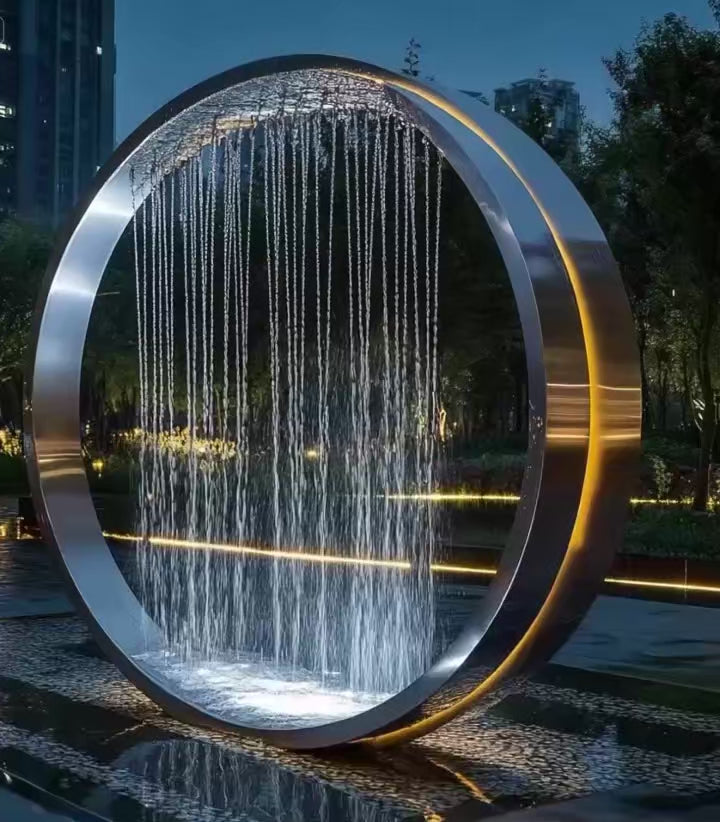 Garden Ring Waterfall Fountain