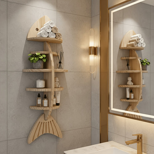 Fishbone Wall Shelf