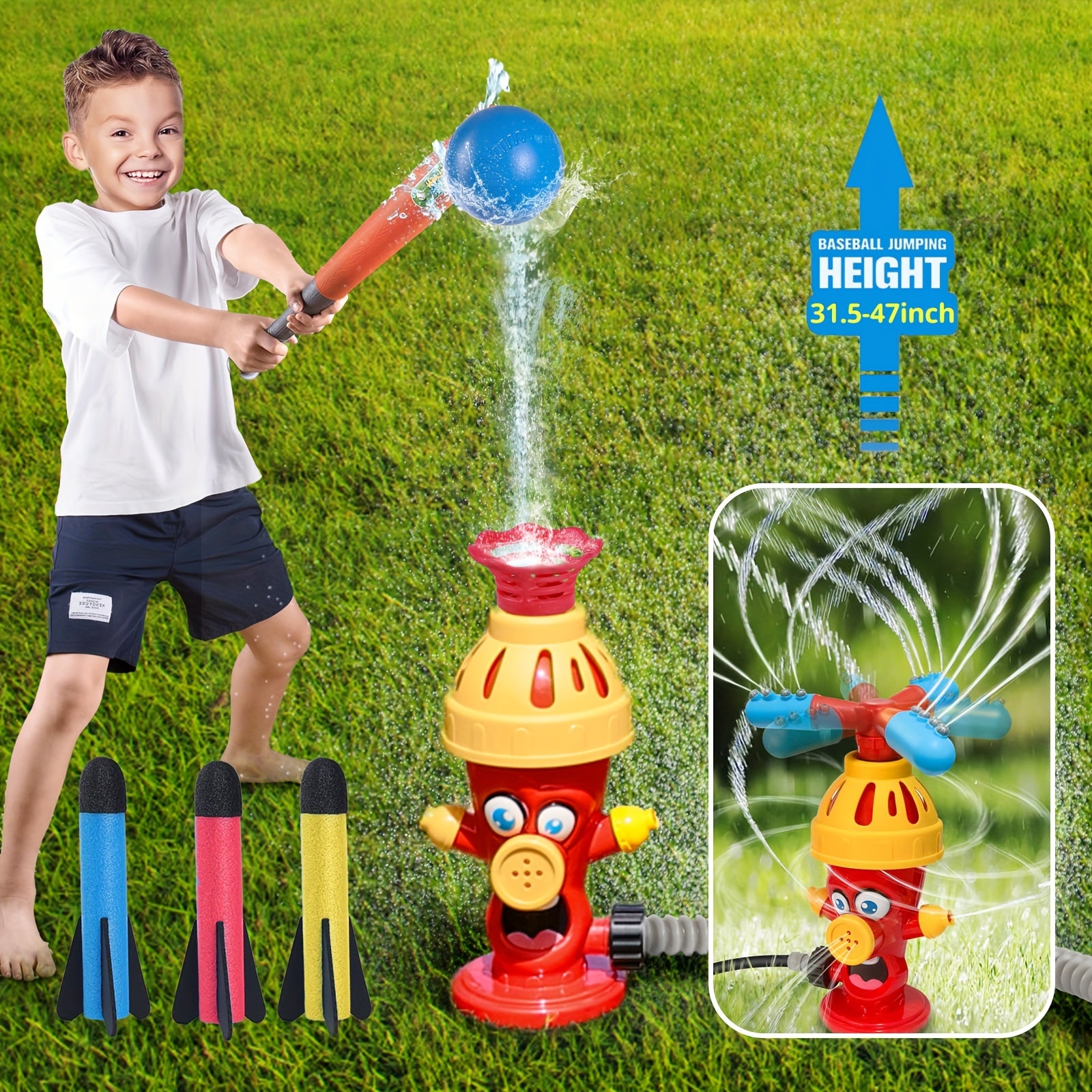Water Sprinkler Baseball Toy