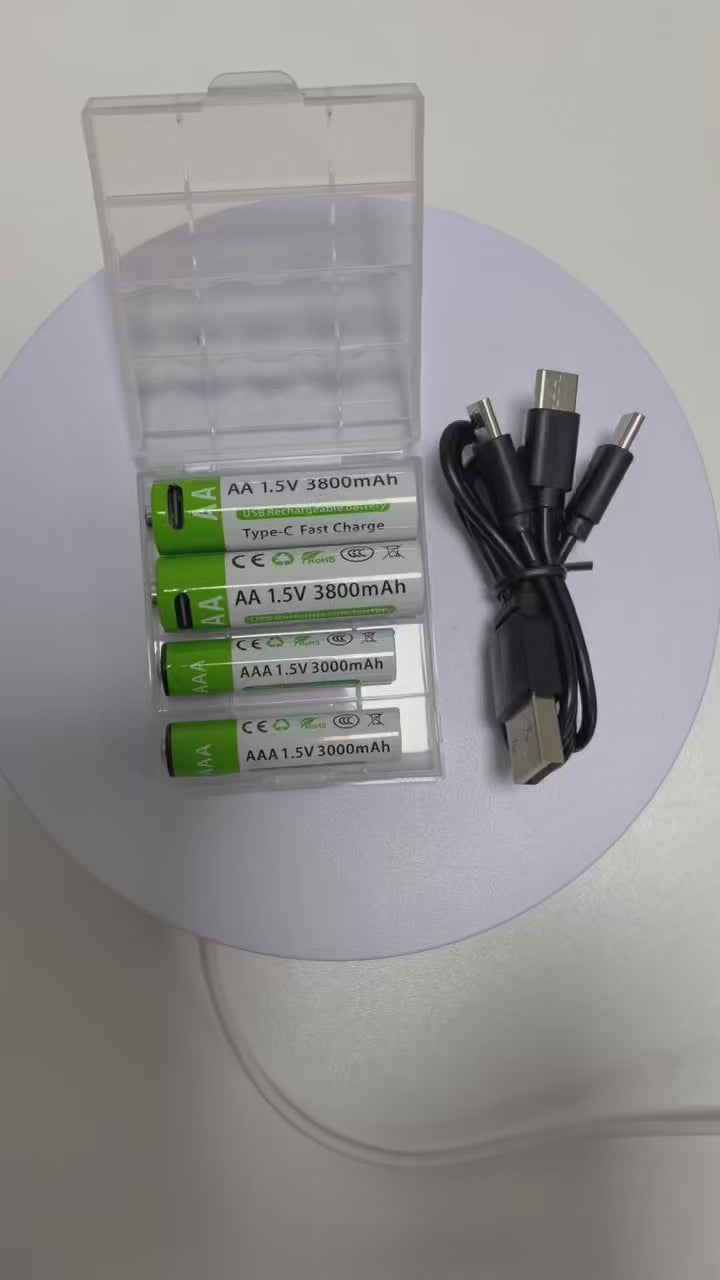 USB-C Rechargeable Batteries