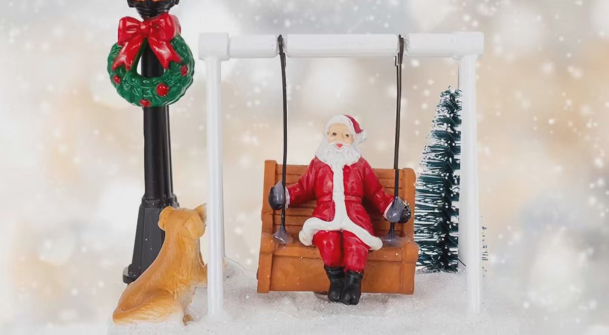 Santa Swing Christmas Scene