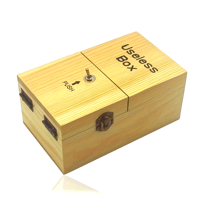 Original Useless Box HighPeak Useless Box Toy – Funny Desk Gadget & Gag Gift for All Ages