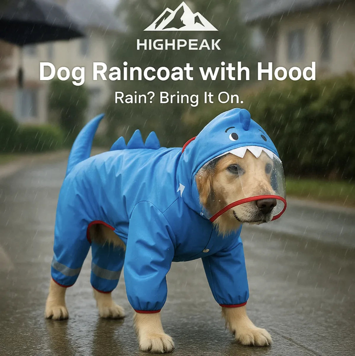 Dog Raincoat with Hood
