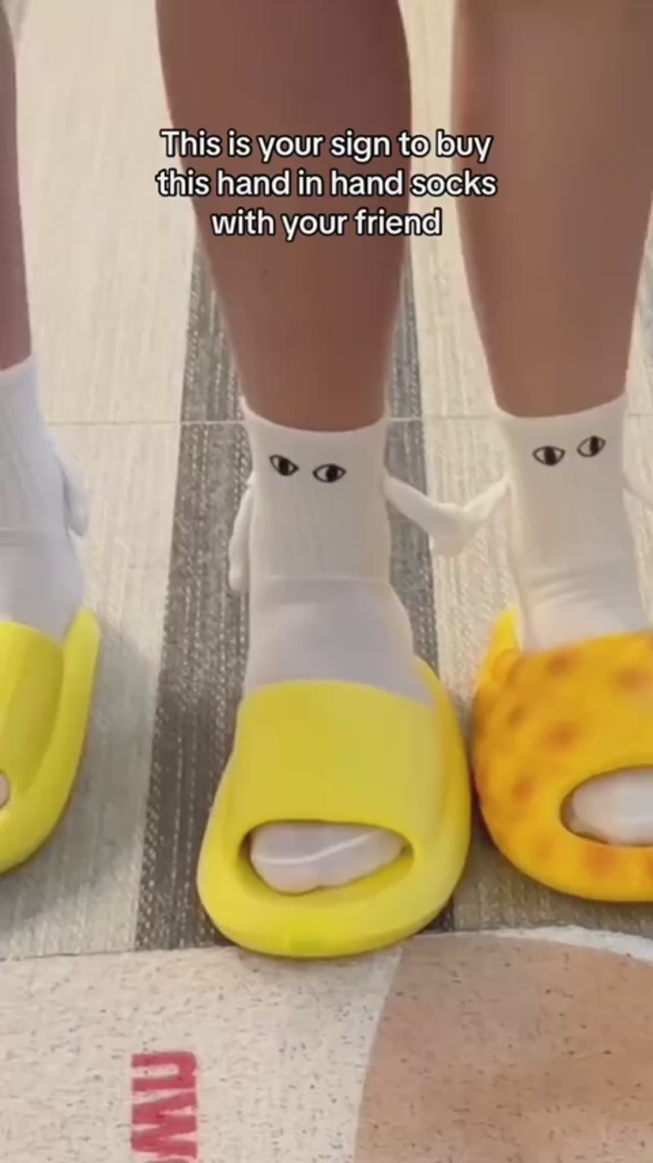 Cute Hand Holding Socks