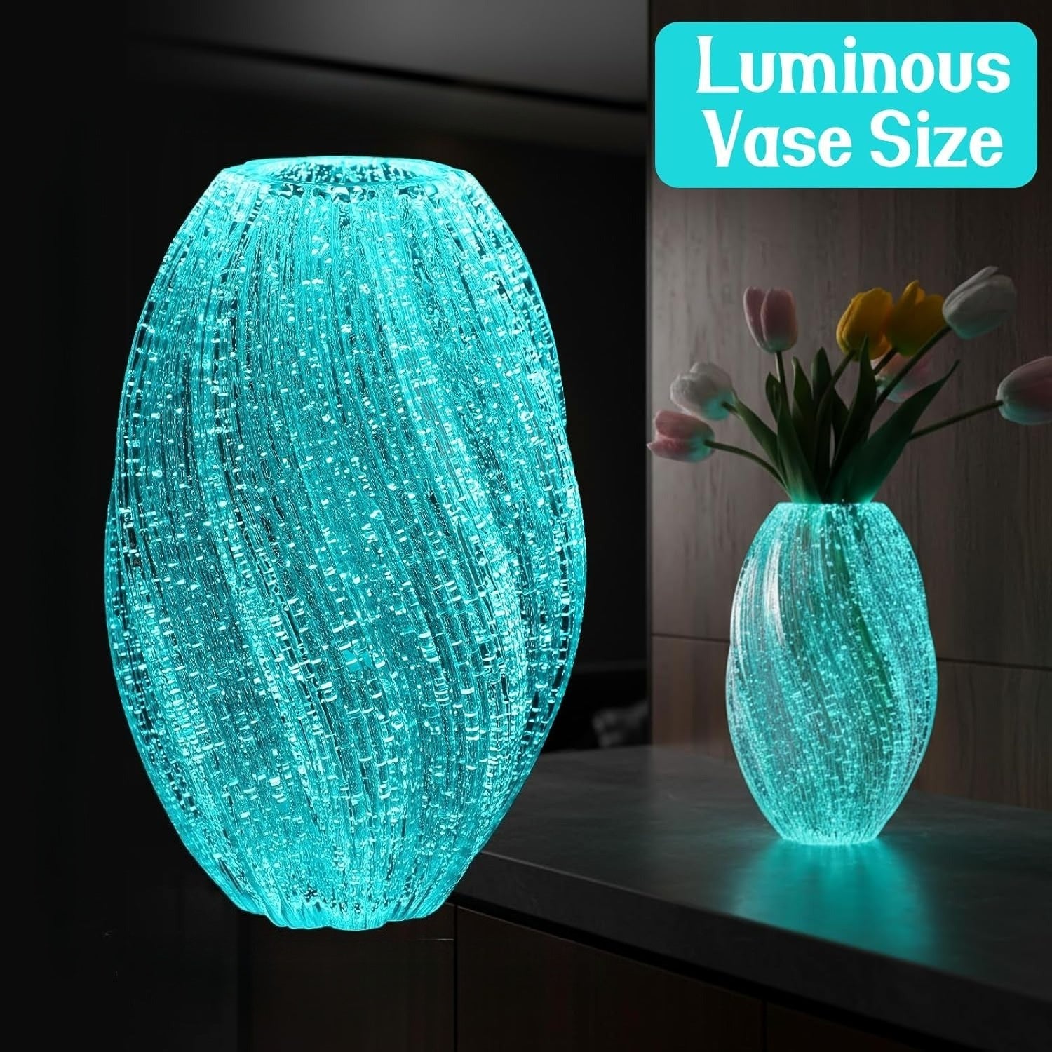 Luminous Glass Vase