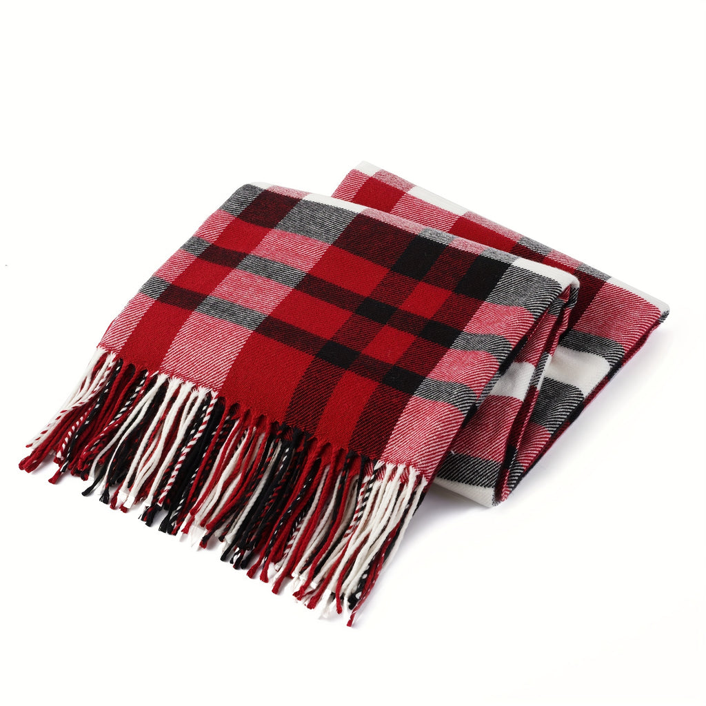 Fall Plaid Throw Blanket