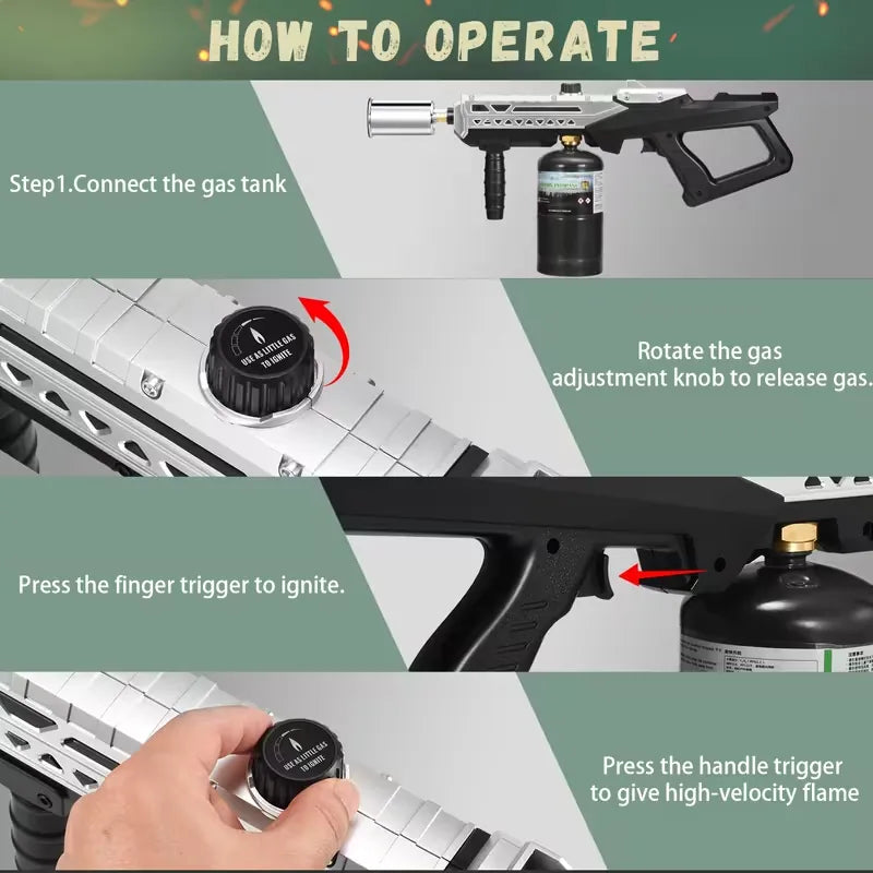 hauck flamethrower HighPeak Grill Torch Gun – 800,000 BTU Adjustable Flamethrower