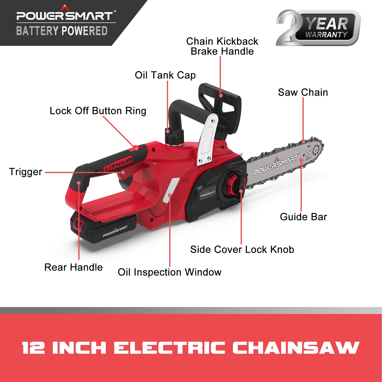 PowerSmart Cordless Chainsaw