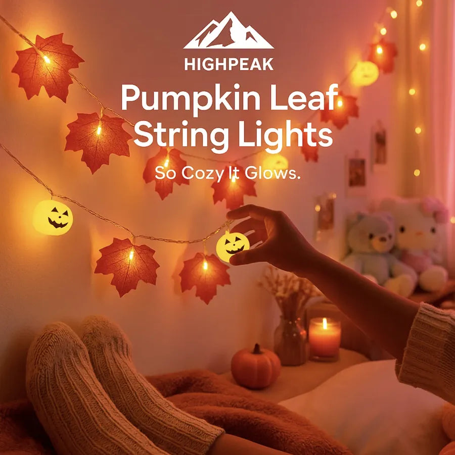 Pumpkin Leaf String Lights