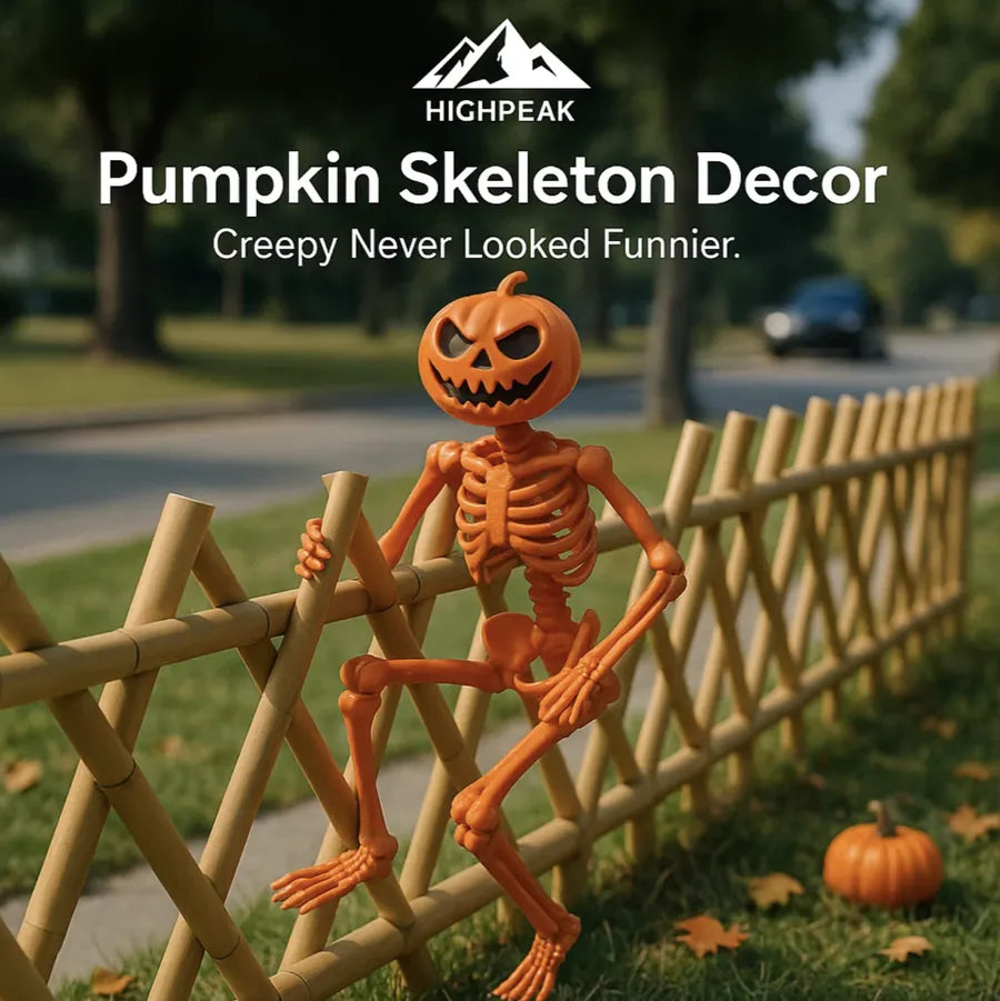 Pumpkin Skeleton Decor