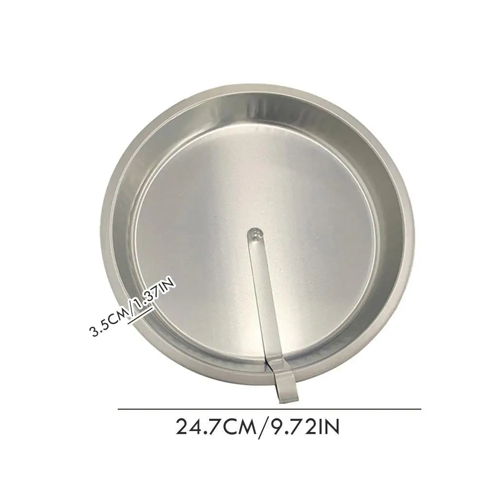 Quick Release Cake Pan size guide showing 9.72-inch diameter and 1.37-inch depth