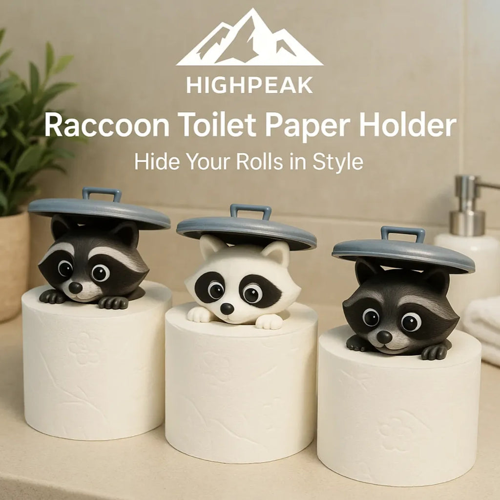 Cute Raccoon Toilet Paper Holder