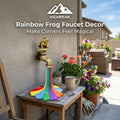 Rainbow Frog Faucet Decor