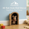 3D Rat Hole Wall Decor