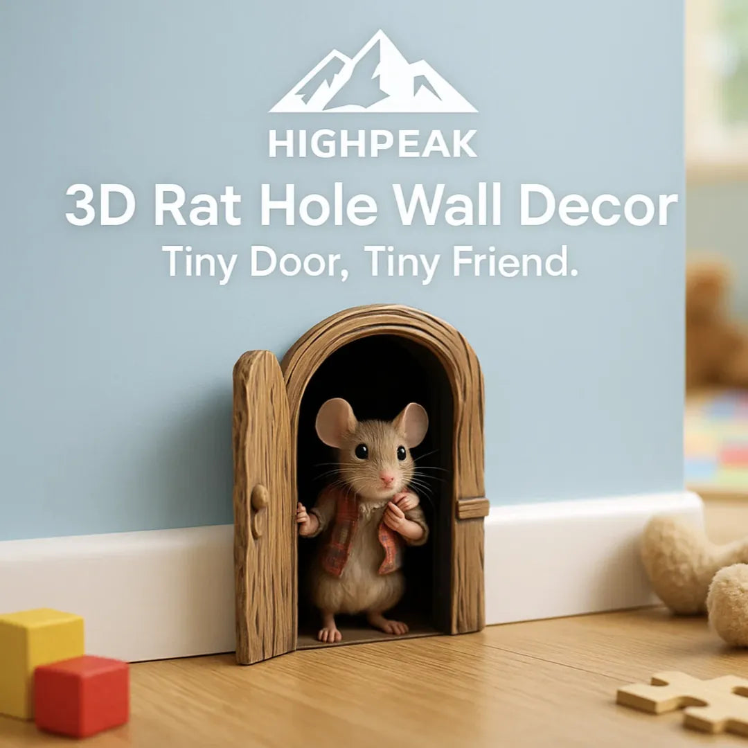3D Rat Hole Wall Decor