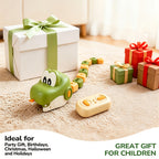 RC Snake Battle Game green snake and controller displayed beside wrapped presents in a holiday gift scene
