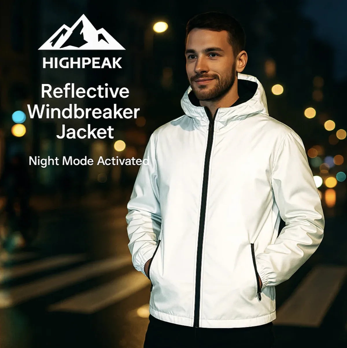 Reflective Windbreaker Jacket