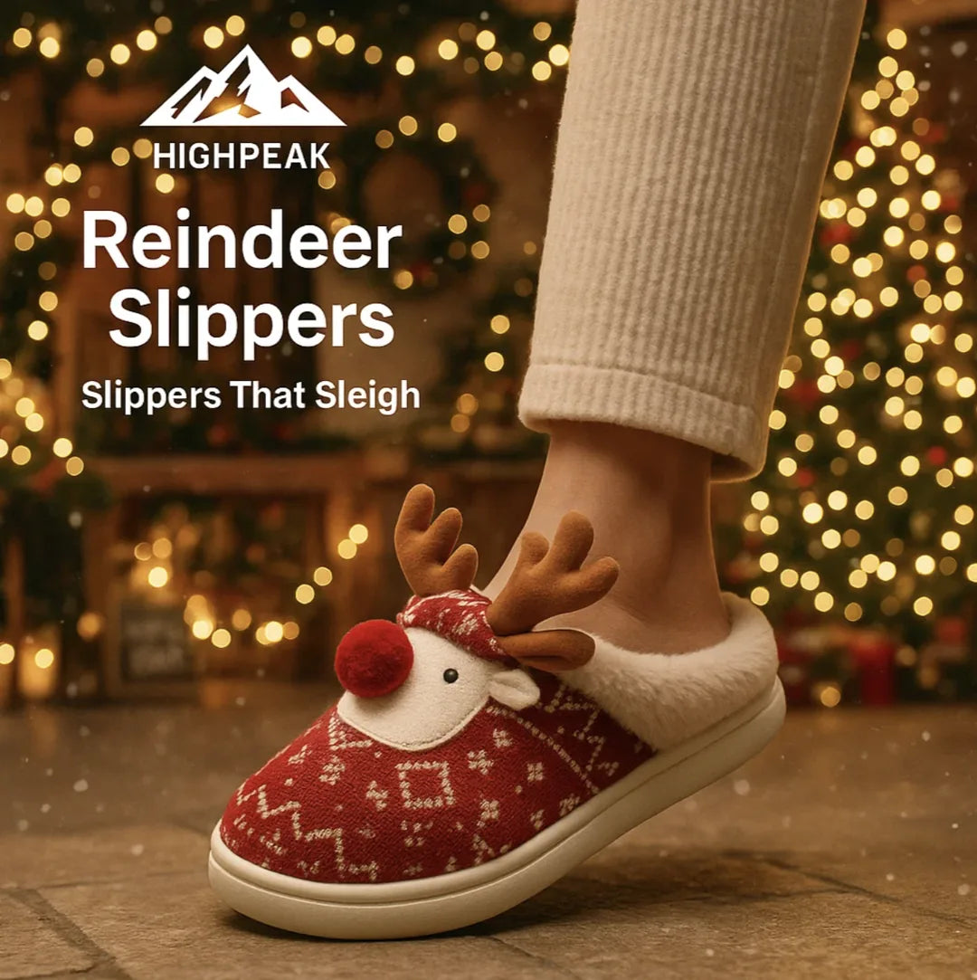 Christmas Reindeer Slippers
